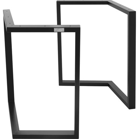 ML-Design 2er Set Tischkufen ARROW B44xH72 cm V-Form, Metall Schwarz, Industriedesign, Kufengestell für Esstische & Schreibtische, Tischgestell Tischbeine Tischuntergestell Möbelfüße für DIY-Projekte