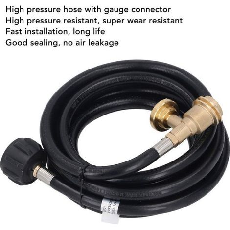 Tuyau D Extension De Gaz Carburant - 3 66 M - Compatible Qcc 1 Et Type 1 Pol - Pour Reservoirs 5 A 40 Lb - 1 Piece (1/5)