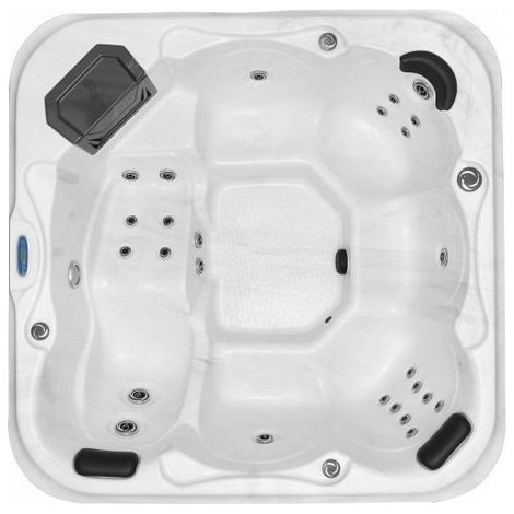 Bagno Italia Minipiscina spa relax 210x210 cm 28 getti 5 posti led e bluetooth (1/3)