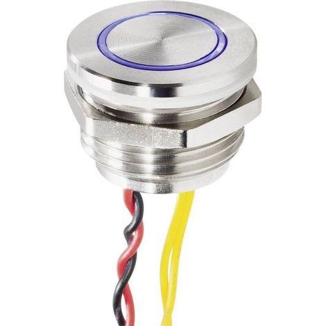 Trywise RF-4707818 Bouton de sonnette avec piezo simple acier inoxydable, bleu 24 V/0,3 A Y320702 (1/4)