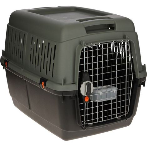 Caja de transporte - KERBL - Eco - Gris/verde - 81 × 60 × 61,5 cm