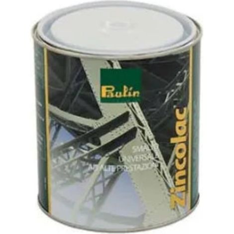 Zinolac Fondo a Solvente Anticorrosivo , Protezione e Adesione Ottimali per Metalli 0.750 ml -Bianco