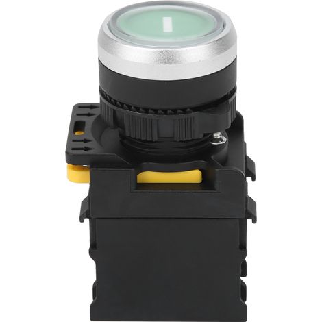 Interrupteur à bouton-poussoir de démarrage étanche pour équipements électriques, 220 V CA, 10 A, vert (1/5)