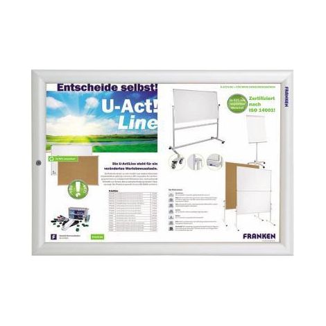 Bilderwechselrahmen Security 35,9 x 48,2 x 1,7 cm (B x H x T) DIN A3 Aluminium silber (1/4)