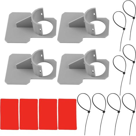 Lot de 4 supports de tuyau de piscine sécurisés pour tuyaux de 3,2 cm - Accessoires de piscine hors sol - Support antidérapant (1/5)
