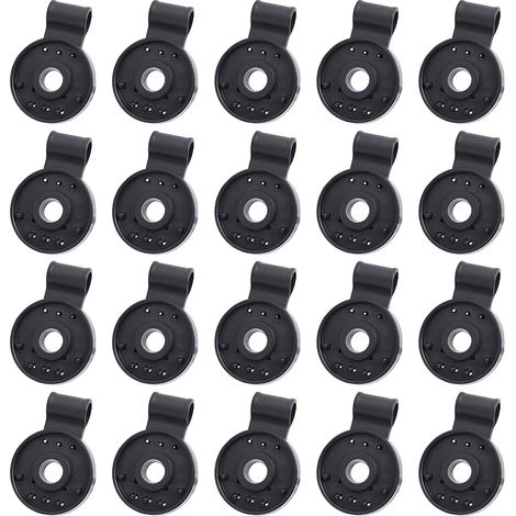 Lot de 20 filet abat-jour pinces pince pour extérieur jardin terrasse noir en chiffon plastique - accessoire utile (1/5)