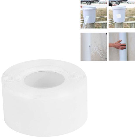 Silikon-Dichtungsband zur schnellen Reparatur von Lecks an Rohren (weiß, 25 mm × 3 m) (1/5)