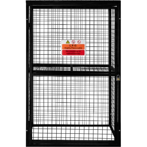 Klappbare Gasflaschenlagerung Gitterbox Sichere Lagerung 6 x 19kg Propanflaschen
