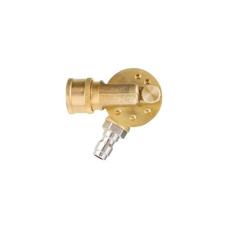 Embout de nettoyeur de gouttière, coupleur pivotant pour buse de nettoyeur haute pression, rotation à 240 degrés, connexion rapide de 1/4", 4500 PSI (1/5)