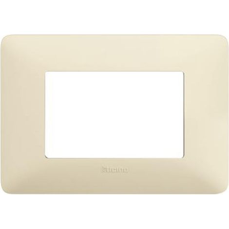 Placca 3 moduli avorio MATIX