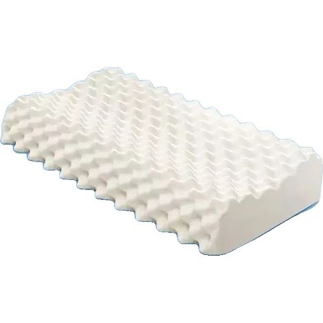 Almohada cervical, relleno de espuma viscoelástica, tejido de poliéster suave, 30 x 50 cm. (1/2)