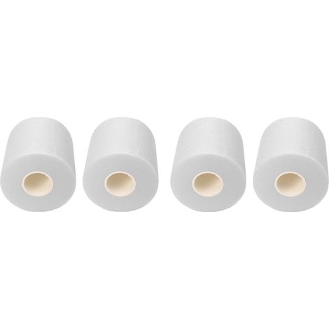 4 Bandes de Poignet en Mousse PU Respirante pour Sport, Fitness et Football - Blanc (1/5)