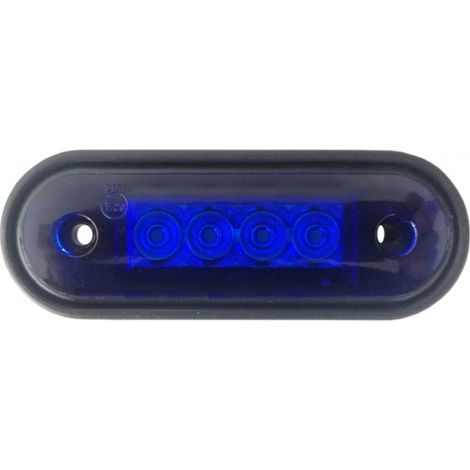 Feu de gabarit / feu de position LED pour camion, bus, van, remorque 12 V - 24 V, lumière bleue