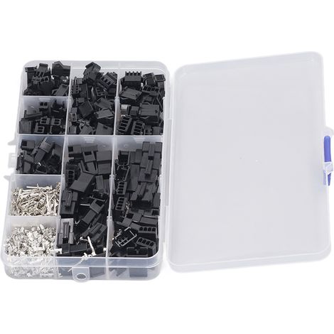Kit 480 pièces connecteurs 2,54mm embase mâle femelle, cosses à sertir, barrettes de jonction, boîtiers 2 3 4P, assortiment (1/5)