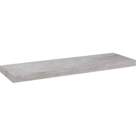 Étagère murale,Étagère flottante Gris béton 80x23,5x3,8 cm MDF CFW29195 (1/5)