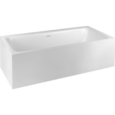 Bañera Gessi Rettangolo, Cristalplant (blanco mate), 1800x810mm,