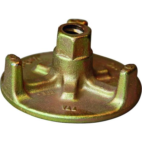 Écrou à embase à 3 ailettes zingué pour tige de coffrage 110 mm - 15/18 mm - 25 pièces - TAMGROUP