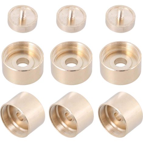 Boutons de trompette, bouchons de pistons, raccords de pistons, petits couvercles supérieur et inférieur, bouchons à vis multicolores pour pistons de trompette (1/5)