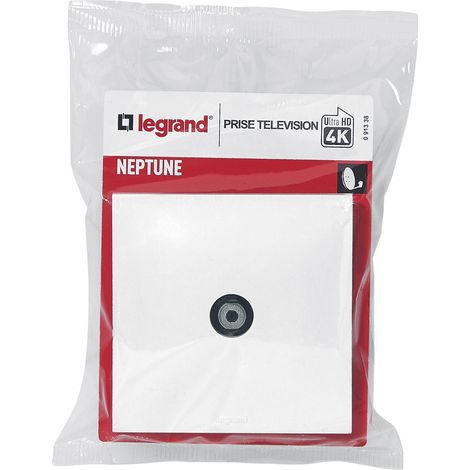Legrand - Prise TV typeF Neptune - Blanc