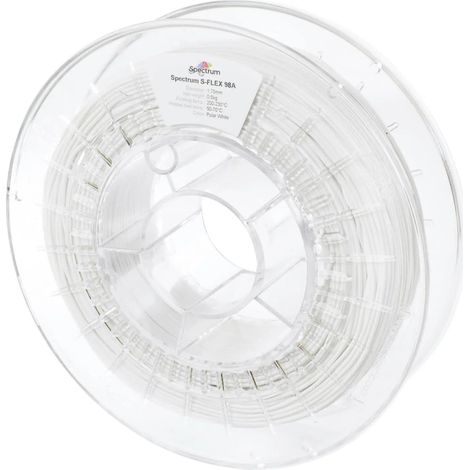 [NEUWERTIG] B-Ware Spectrum Filament S Flex 3 D Druckmaterial Tpu Polar White 1.75mm 500g Elastomer