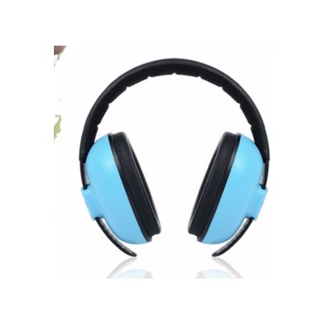 Cache-oreilles insonorisés pour bébé pour enfants protection bébé anti-bruit cache-oreilles anti-bruit écouteurs pour avion de sommeil anti-bruit 12x4x13cm bleu