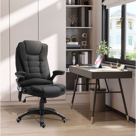Silla de oficina gaming con masaje y calefacción, regulable en altura, negra, 68 x 72 x 110-120 cm (1/5)