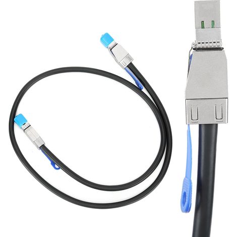 Câble SAS SFF8644 vers HD-8644 pour serveur et rack PC, longueur 3 mètres (1/4)