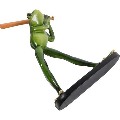 als Verspielte Deko mit Baseball Motiv Froschfigur aus (1/5)