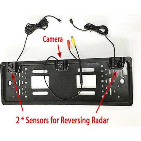 Cámara de coche reculta 12V a 4 LED con captador de radar (1/5)