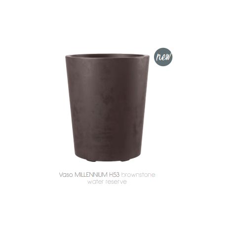 VASO MILLENNIUM 43.5 x 53.3H CM MARRONE BROWNSTONE