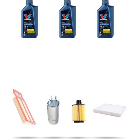 Kit tagliando 4 FILTRI e 3L OLIO compatibile con Lancia Musa 1.3 Mjtd 70kw 2009 (1/5)