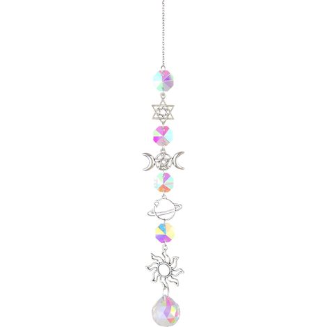 Guirlande De Baies - Pendentif Solaire En Verre - Décoration De Jardin Et Intérieur Pour Noël - 1 Pièce (1/5)