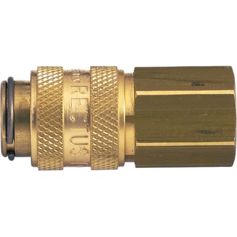 Raccord rapide pneumatique Legris, Filetage femelle vers Femelle 1/4 in Female 16mm 1/4pouces Européen, Profil rectus ( Prix pour 1 )