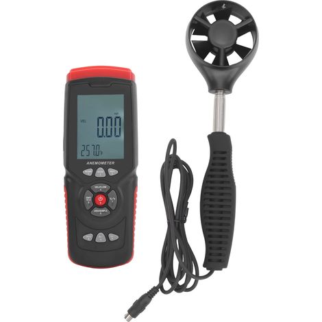 Split-Typ-Anemometer, 0,0–45,0 m/s, tragbares Luftvolumenmessgerät, digitales Windgeschwindigkeitsmessgerät, tragbare Luftstrom-Tester für Meteorologie, Angeln