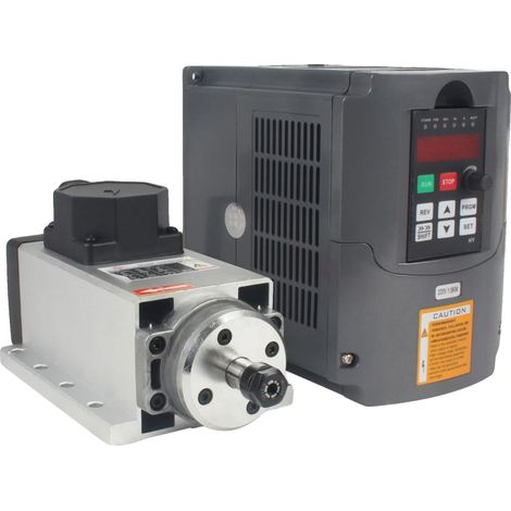 Motor de husillo de alta velocidad (24000 rpm), pinza de precisión ER11, variador de frecuencia ADD HY, 220 V. (1/2)