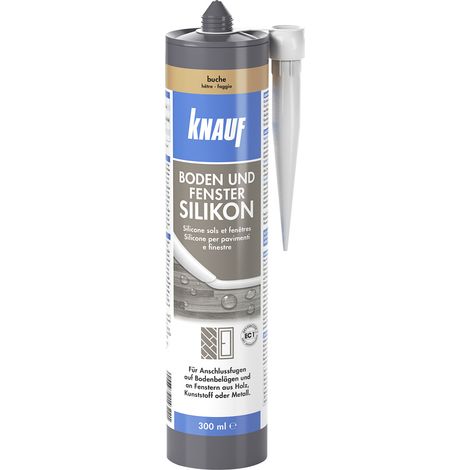 Knauf Boden- & Fenster Silikon 300 ml buche (1/2)