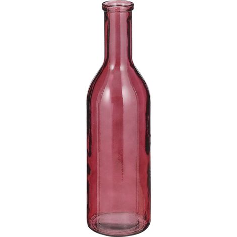 Mica Decorations Flaschenvase Rioja Glas Ø 15 x 50 cm bordeaux