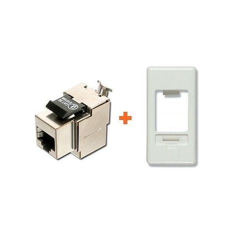 Presa rete CAT.5e STP RJ45 compatibile Gewiss serie System 20 bianca