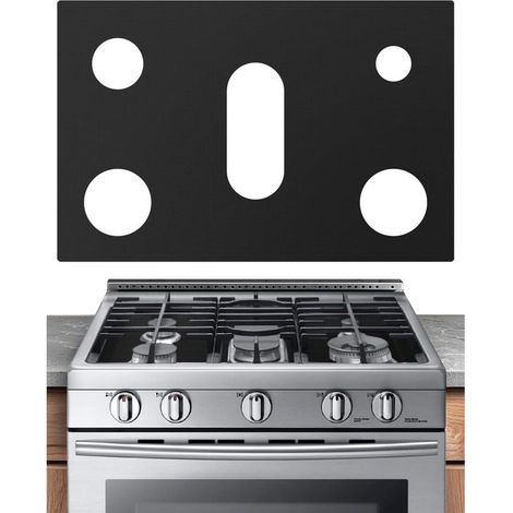 62 x 41 cmHousse de protection en silicone pour cuisinière à gaz Samsung réutilisable,tapis de protection pour cuisinière à gaz avec trous,antiadhésif,lavable,garde la cuisinière propre (1/5)