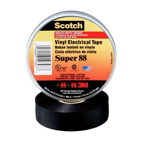 Scotch SUPER88-38X33 Ruban isolant Scotch® noir (L x l) 33 m x 38 mm 1 pc(s) (1/2)