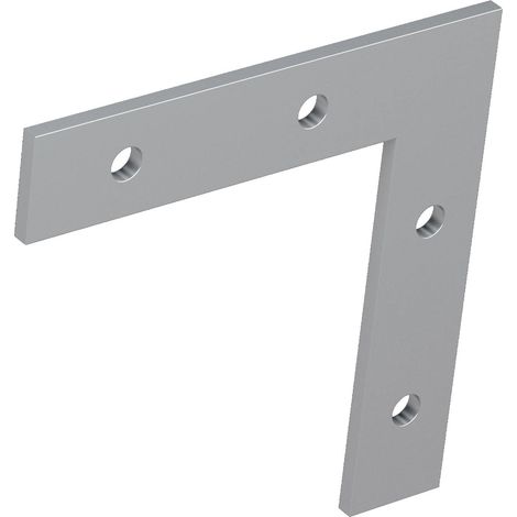 Barthelme 62398803 CATania Verbinder 90° Connecteur angulaire 90° acier inoxydable V2A (L x l x H) 50.5 x 50.5 x 1.7 mm 1 set D820502