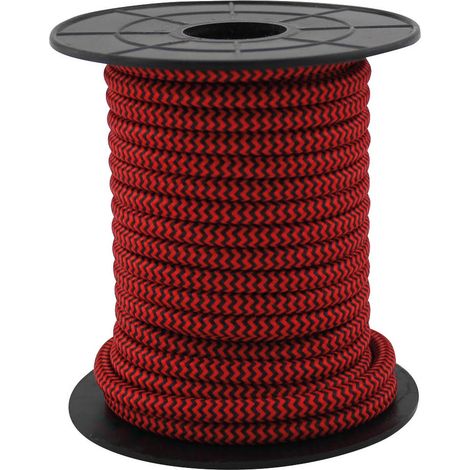 Cable eléctrico textil 10 metros 2x0.75mm Rojo/Negro GSC 3902989 (1/2)