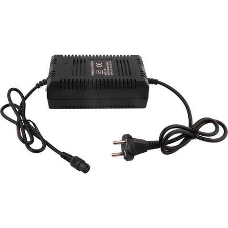 Chargeur de batterie 36 V pour trottinette électrique et vélo, connecteur mâle 3 broches- (1/5)