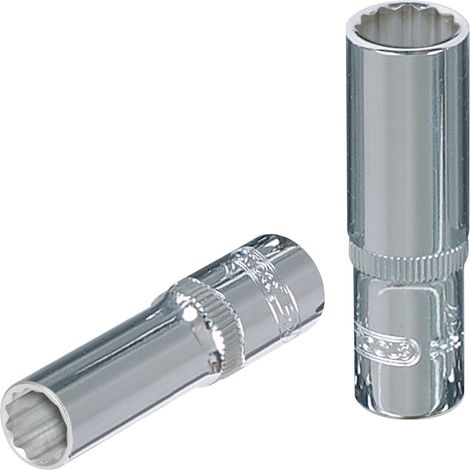 KS Tools 918.3742 3/8'' CHROMEplus 12-kant-Stecknuss, lang, 8mm (1/3)