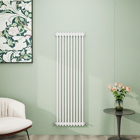 AICA 1500x470mm White Vertical Traditional Radiator Cast Iron 2 Column Heating UK
