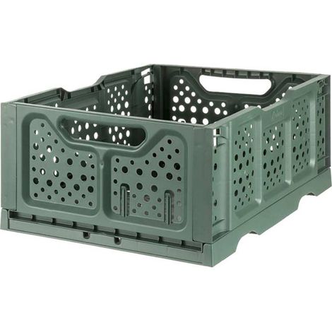 CESTA CASALINGA PIEGHEVOLE 'OPLA'' colore verde
