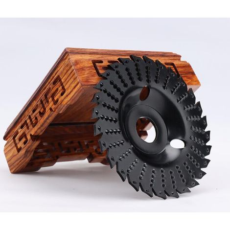 1 pièce disque de coupe de bois meuleuse d'angle tampon de polissage 125mm disque d'épine dentelé meulage disque de sculpture sur bois disque de râpe à bois-12515mm (1/4)