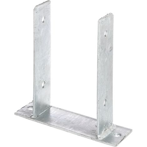 ALBERTS U-Pfostenträger, feuerverzinkt, z.Aufschrauben, BxH 121x200 mm (1/4)
