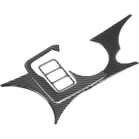 3-teiliger dekorativer Getränkehalter aus Kohlefaser für die Mittelkonsole des Nissan 370Z Z34 (2009–2020)