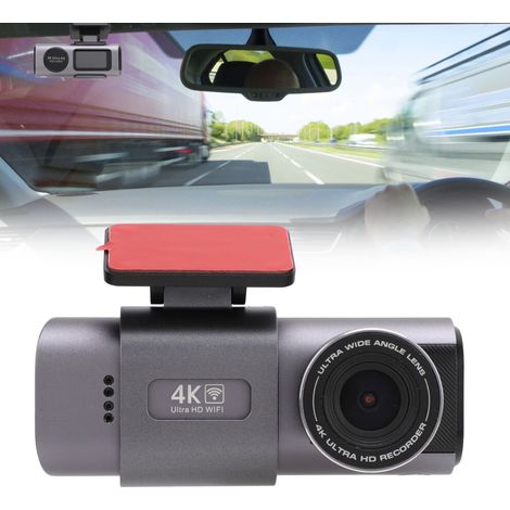 Adatto a dashcam con telecamera frontale 4K e telecamera posteriore 1080P, con supporto Wi-Fi, registrazione in loop e controllo tramite app.